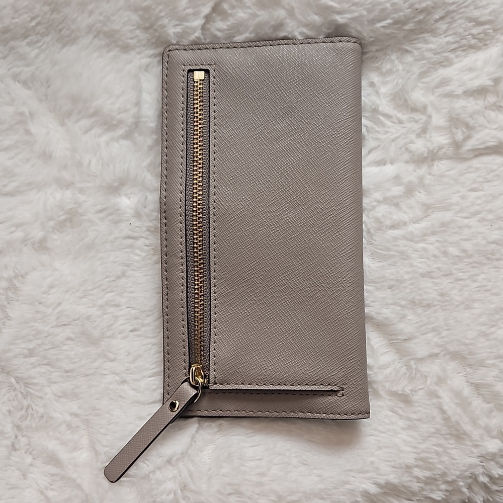 Kate Spade Grey/Taupe Leather Wallet - Picture 3 of 8